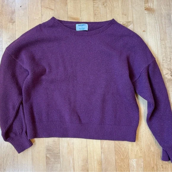 Old Navy Sweaters Old Navy Purple Crew Neck Sweater Poshmark
